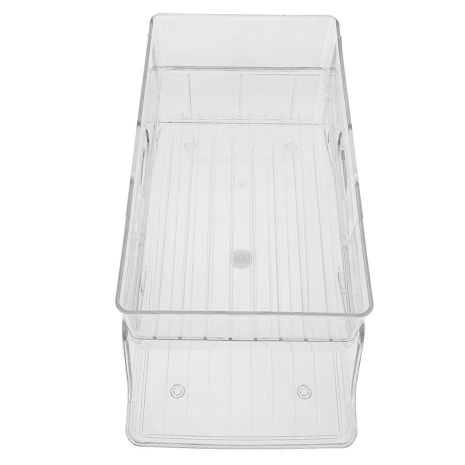 Fridge Can Holder Transparent Beverage Organizer 2Pcs for Home Use