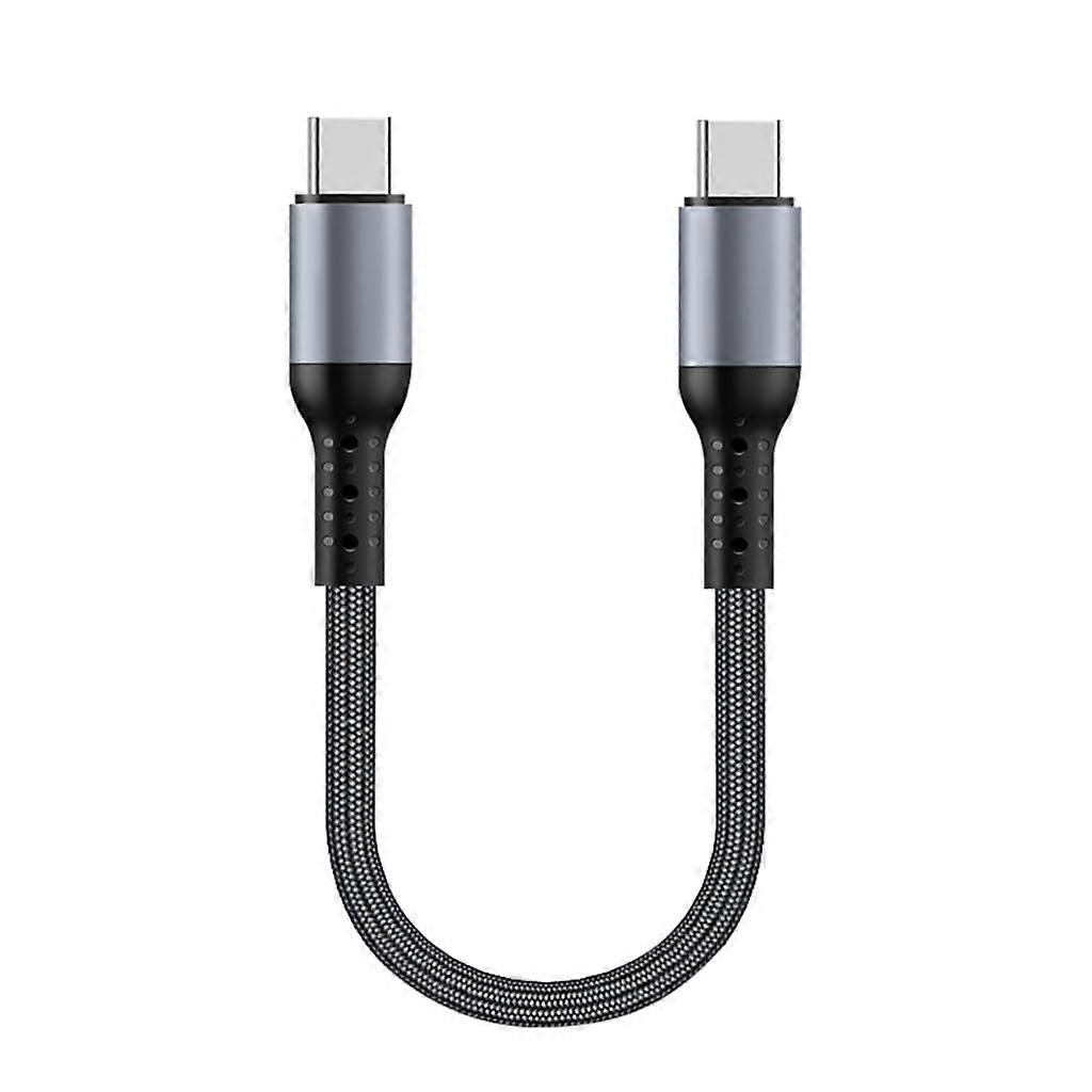 60W USB C to USB C Fast Charging Cable Flat Nylon 480Mbps Data Transfer Cord for Devices
