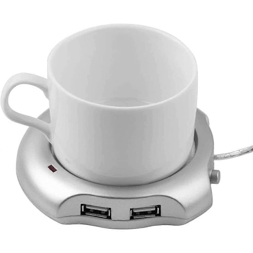 Coffee Mug Warmer for Desk with Easy OneTouch Control, Compact Size Electric Beverage Heating Pad
