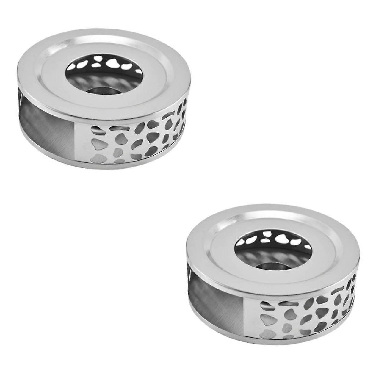 2pcs Stainless Steel Tea Warmer Multi Function Heater for Home Cafe Restaurant Tea Coffee Lovers