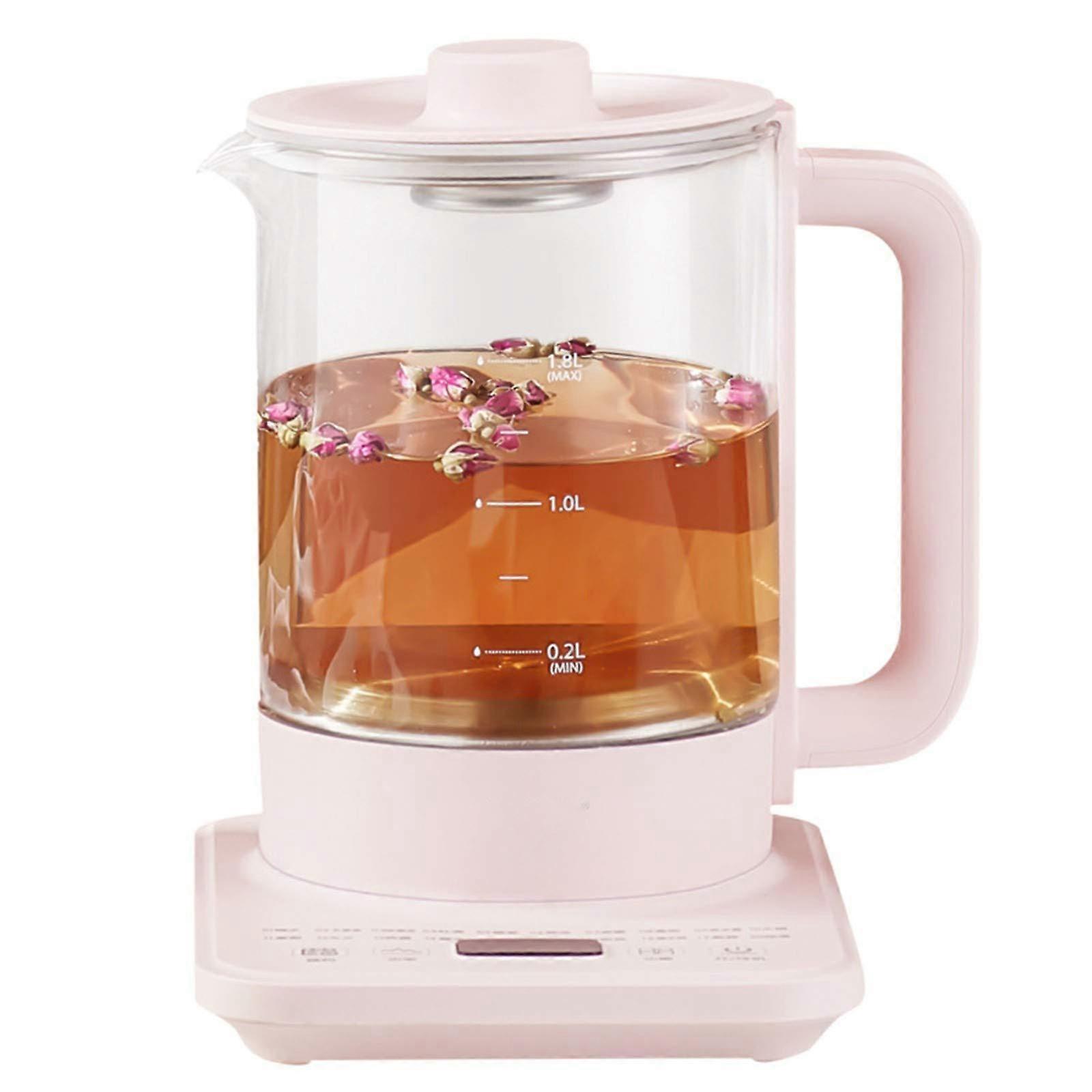 Glass Electric Kettle with Tea Infuser, Fast Boiling Heat Resistant Glass, Multifunction Cooking