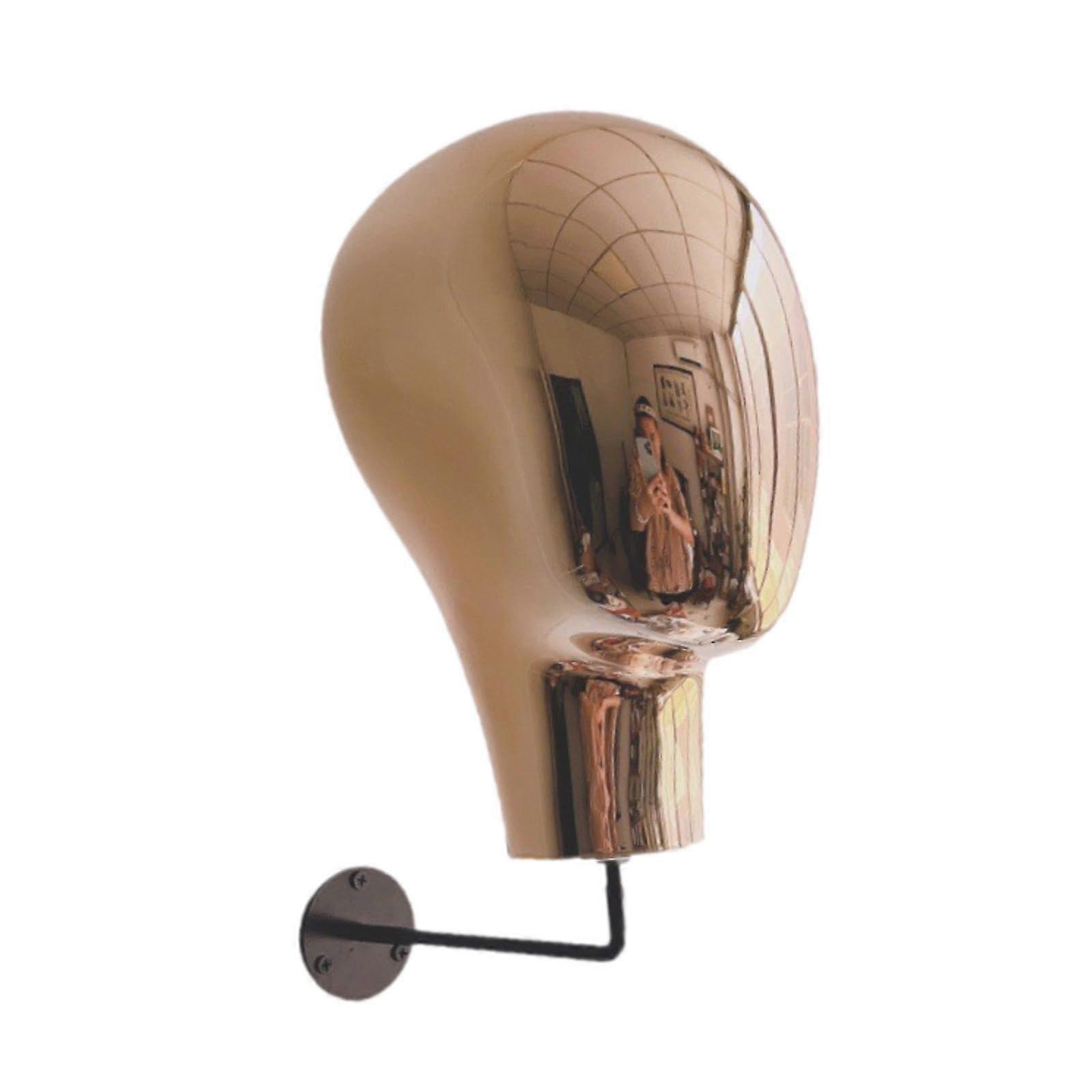 Hat Display Stand Mannequin Head Wall Mount Rack Dual Function Organizer for Hats and Wigs
