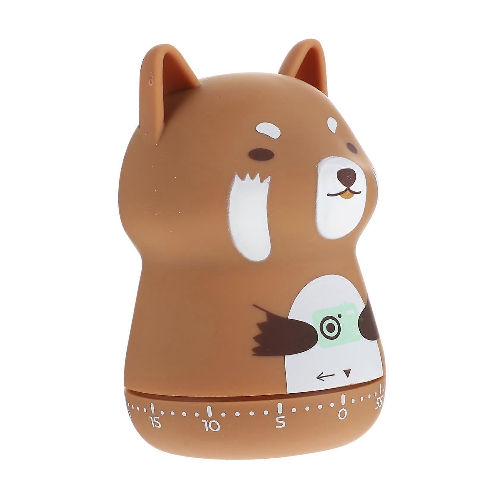 Cute Panda Mechanical Kitchen Timer for Cooking Baking Battery Accurate Countdown