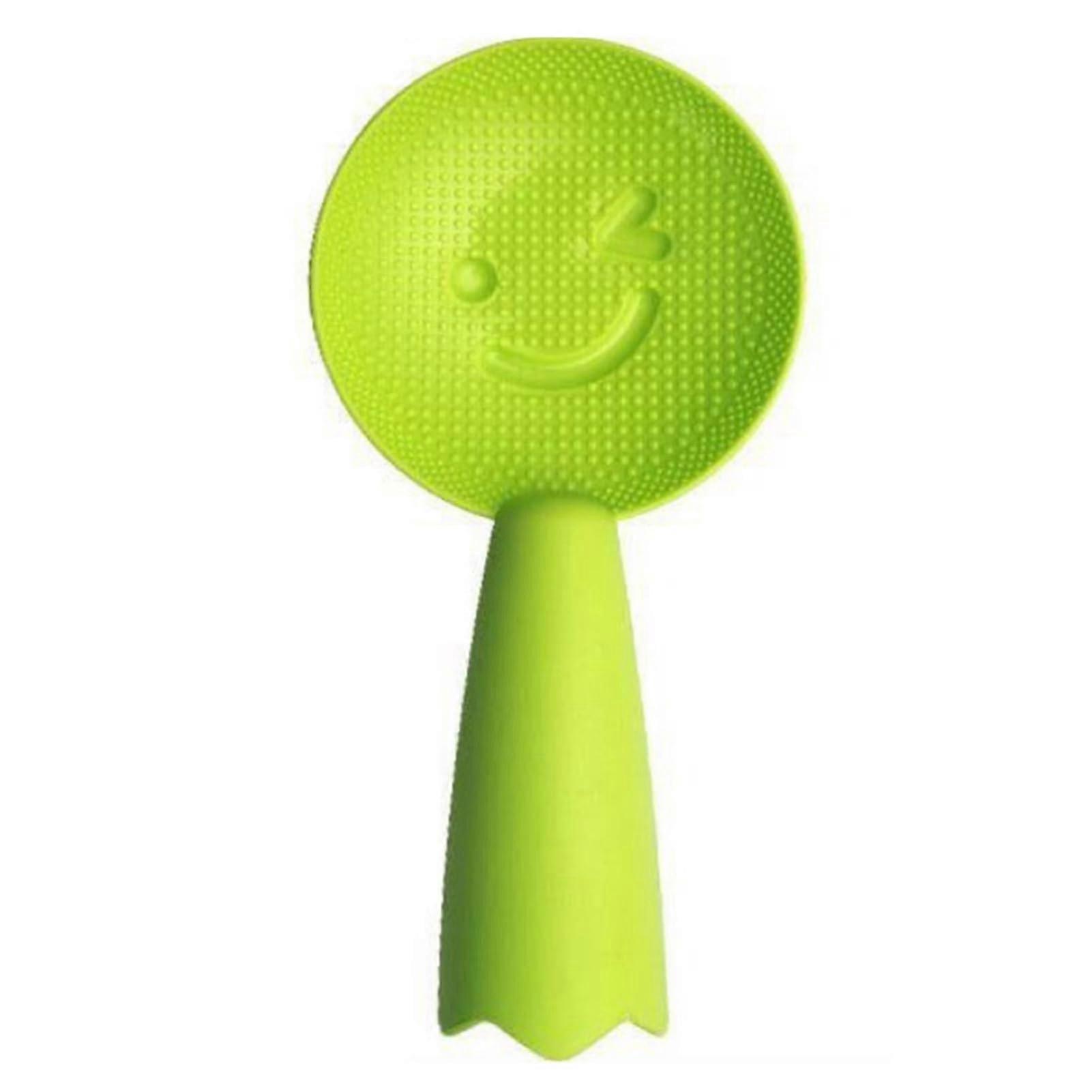 Non Stick Upright Rice Spoon with Ergonomic Grip, Plastic Smiling Rice Paddle for Kitchen