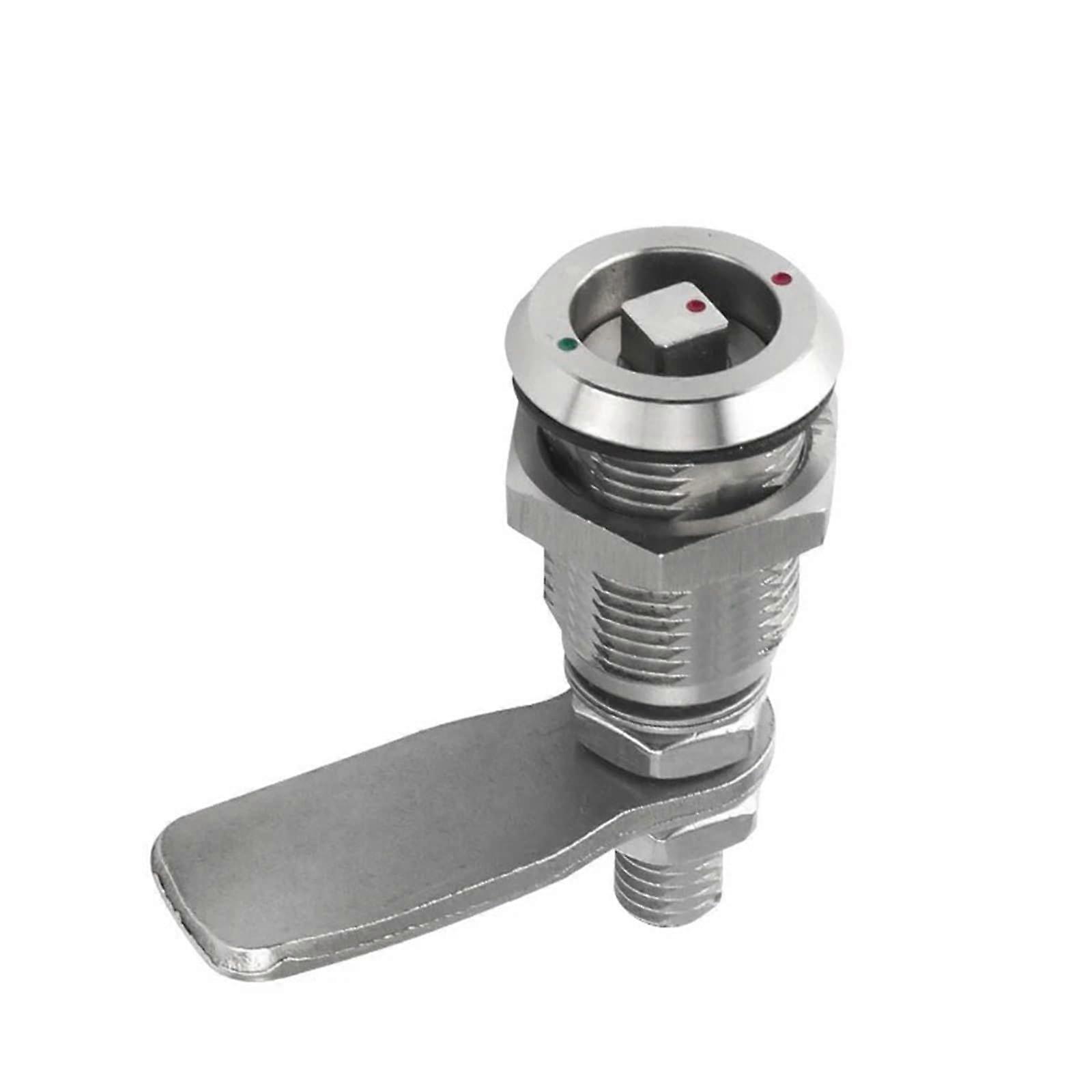 304 Stainless Steel MS816 Square Lock Cylinder with Pull Handle for Distribution Box 1Pcs