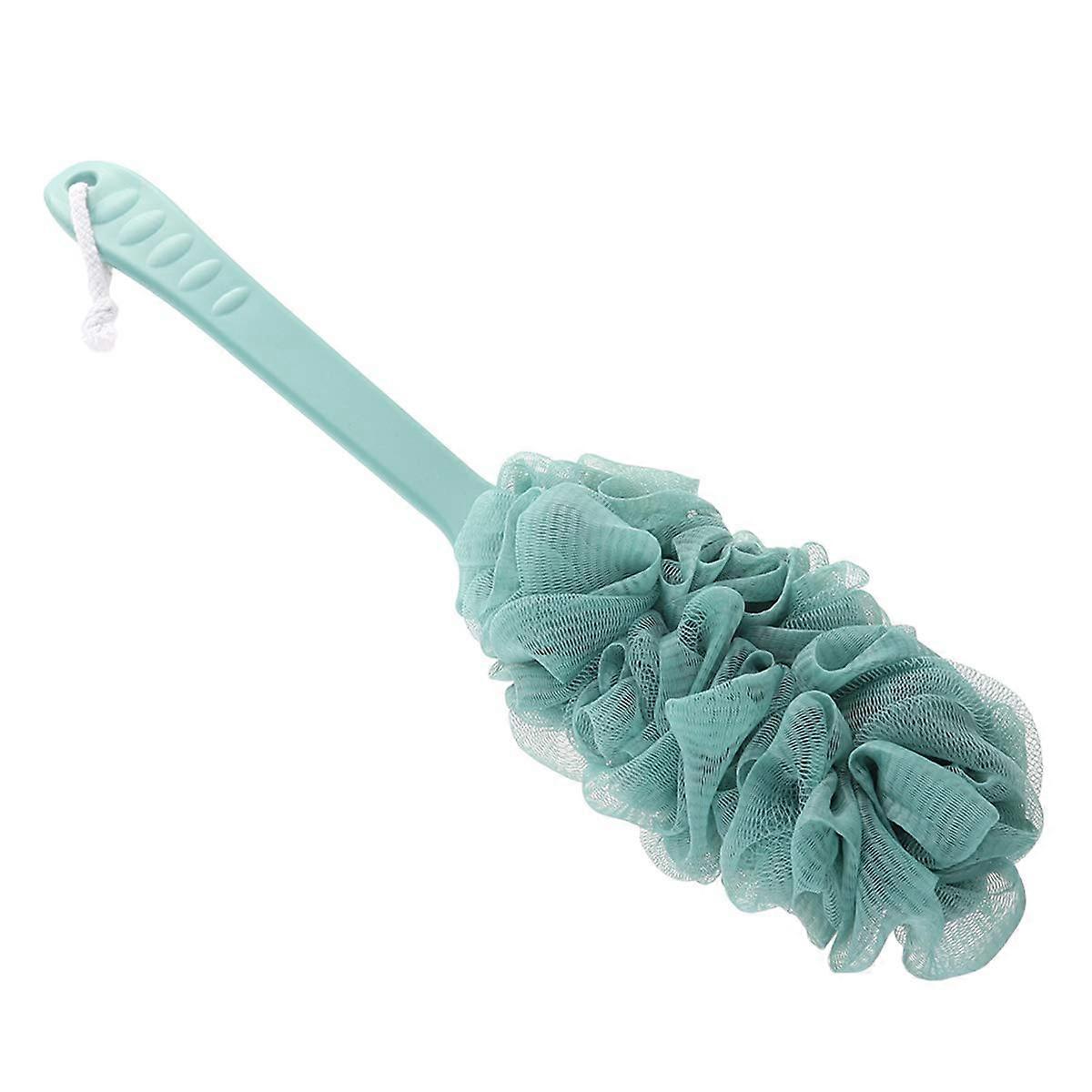 Bath Body Brush Long Handle Back Scrubber for Shower Gentle Exfoliating Mesh Pouf Cleansing