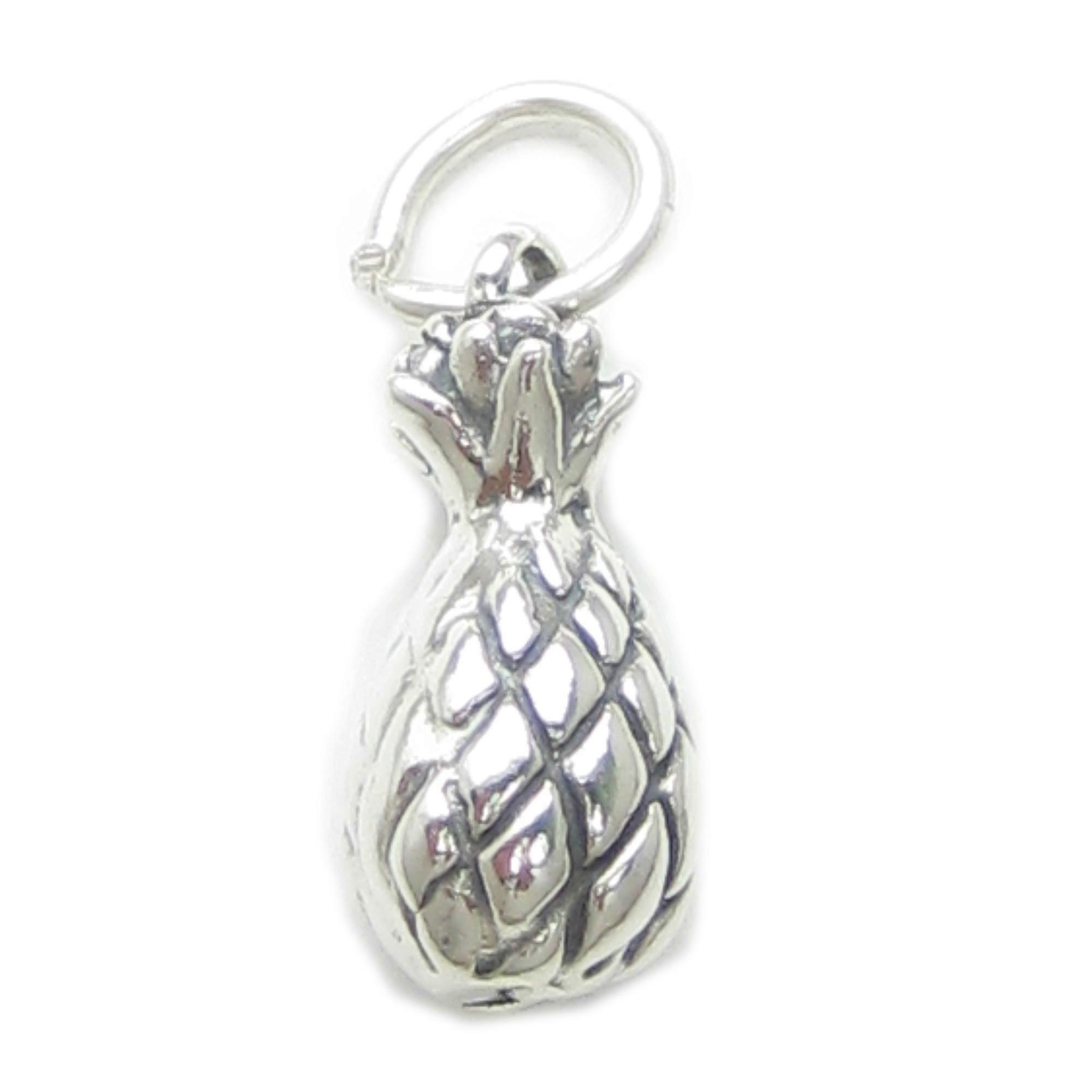 Pineapple sterling silver charm .925 x 1 Pinapples solid charms