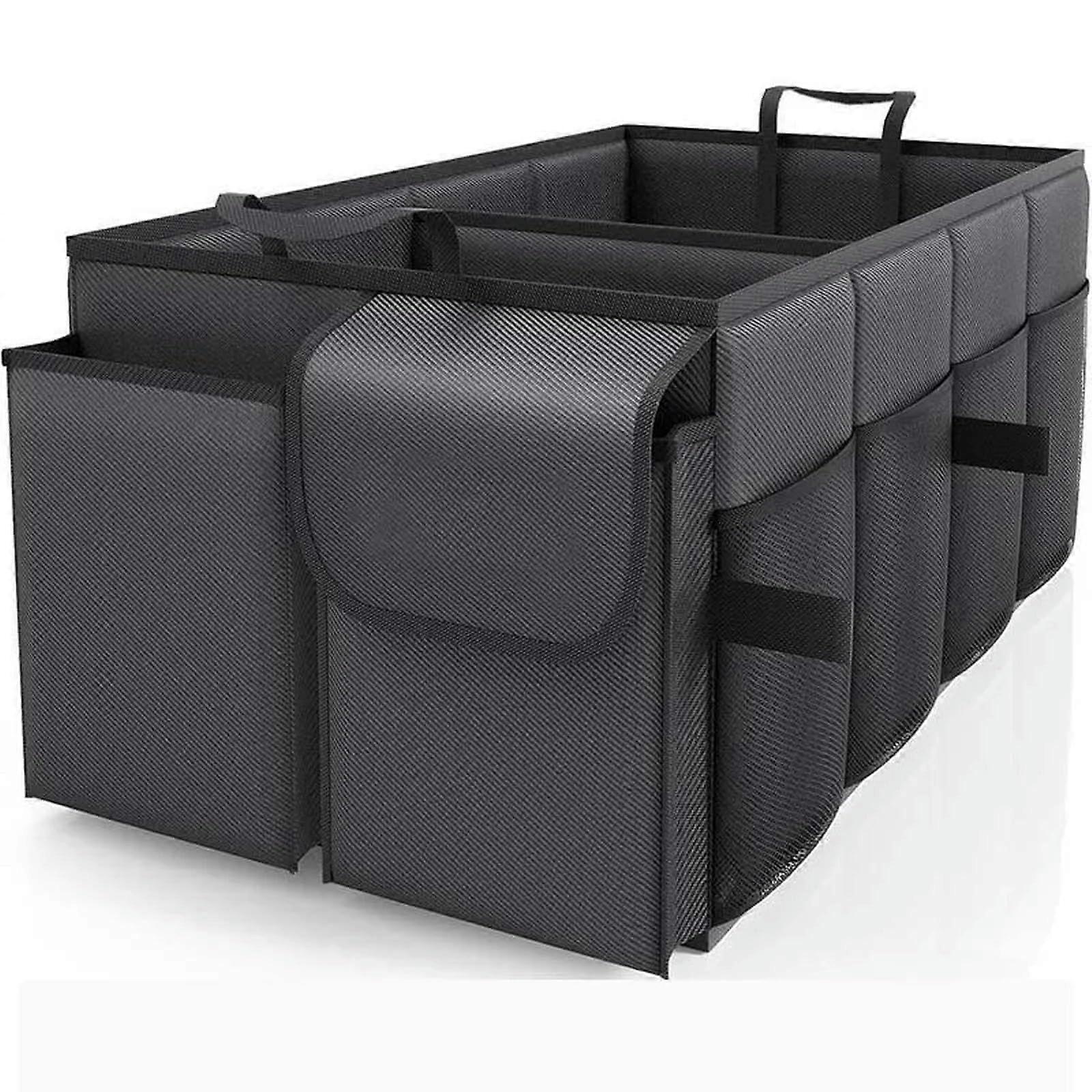 Large Capacity Foldable Car Trunk Organizer with MultiPockets and Reinforced Handles