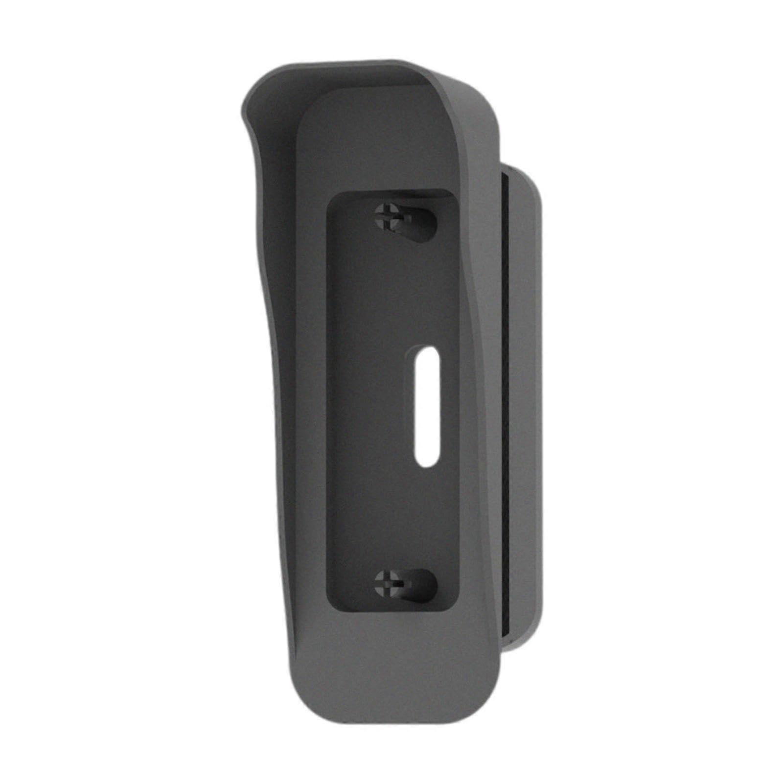 Video Doorbell Mount with 110° Adjustable Angle, Wide View, Easy Wall Install, Black Bracket