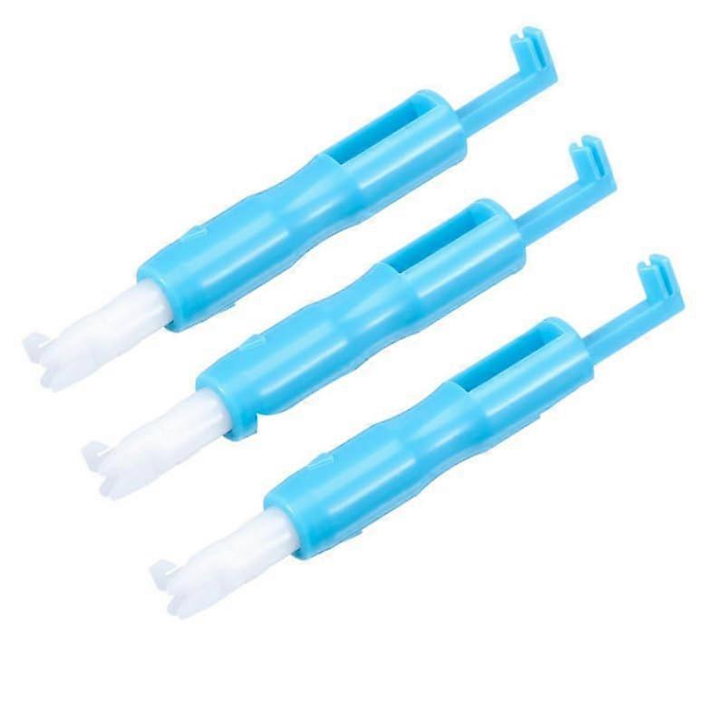 3Pcs Sewing Machine Needle Threader Set, Durable Plastic Quick Needle Threading Tool for Easy Use