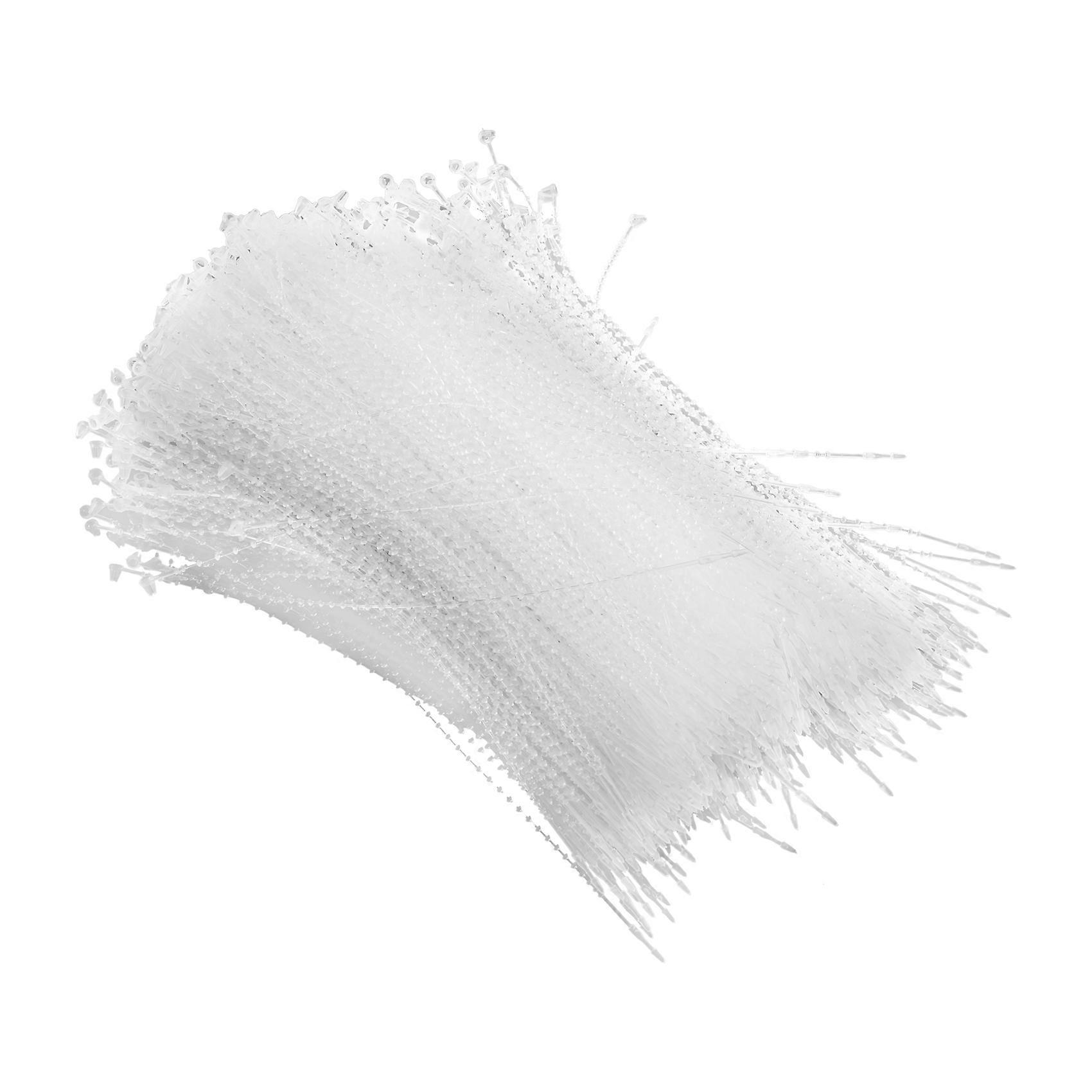 Plastic Packing Fasten String Cable Cord Loop Tie 18cm 1000pcs Transparent color