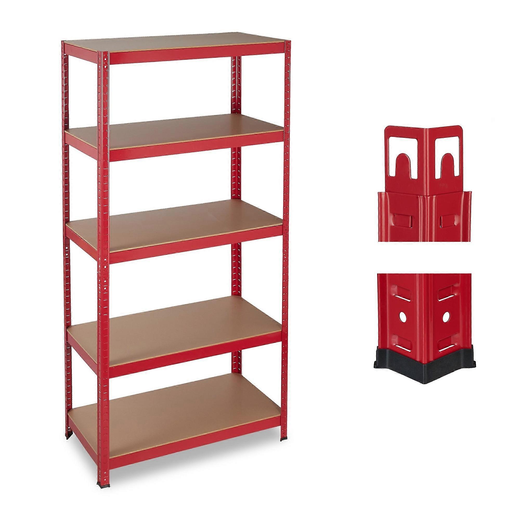 Storage shelf red