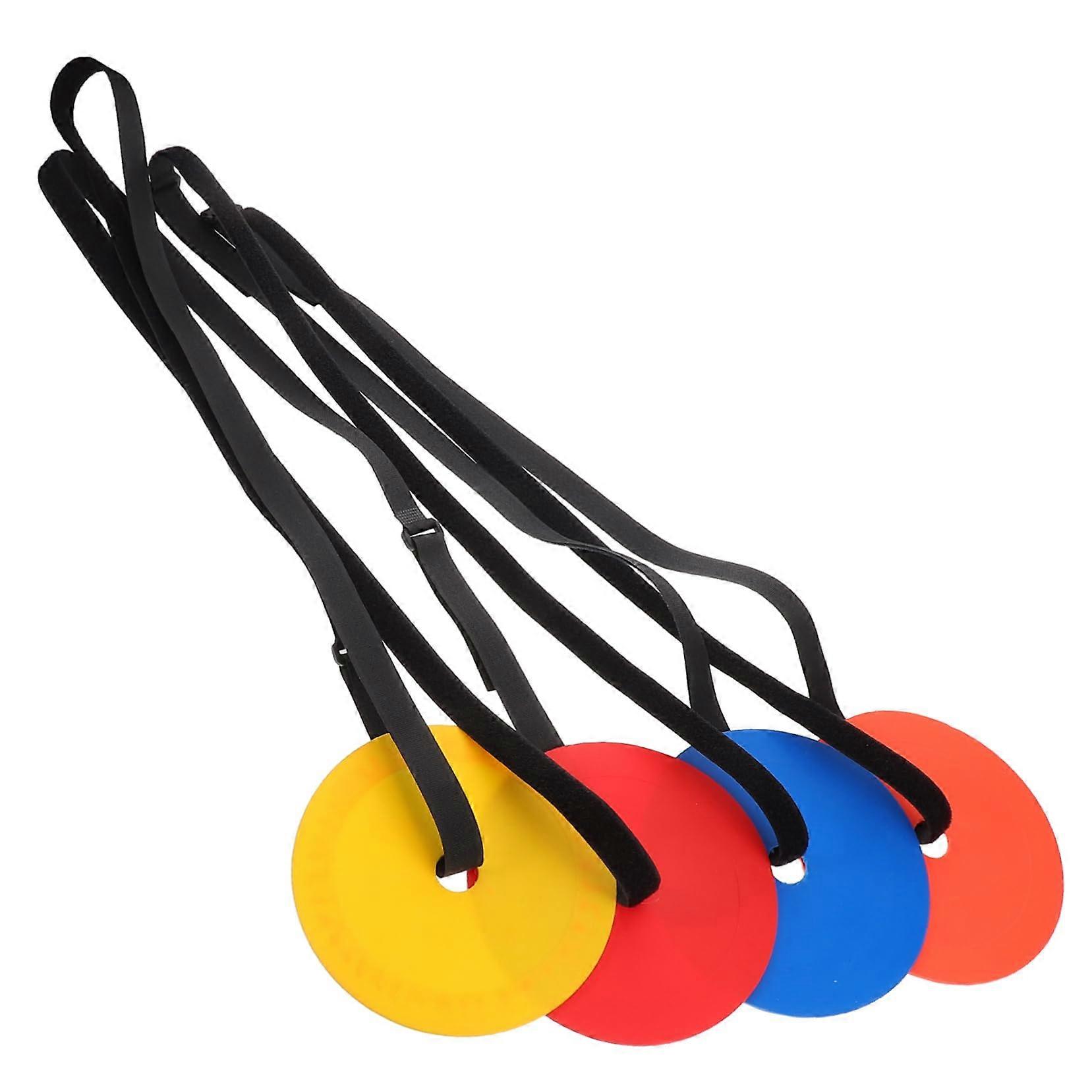 4pcs Soccer Training Cones Vibrant Colors for MultiSport Skill Development and Flexible Positioning