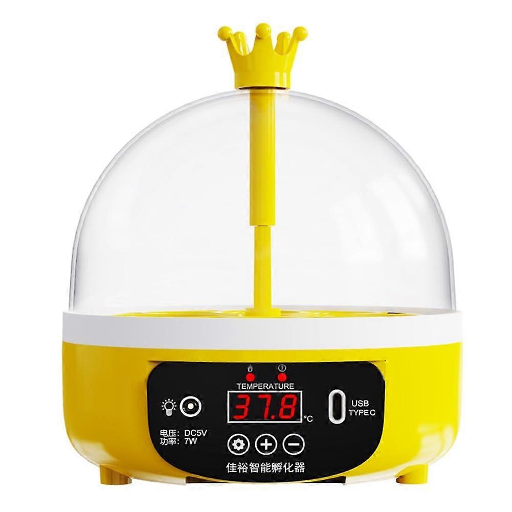 Automatic Mini Egg Incubator with LED Candler, 4 Eggs USB Powered Hatcher for Duck Hatching