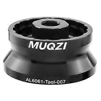 Ferramenta MUQZI 5 em 1 para Movimento Central de Bicicleta com Entalhes de 12/16 mm, Compatível com Shimano e SRAM, Tamanho B, Cor Preta