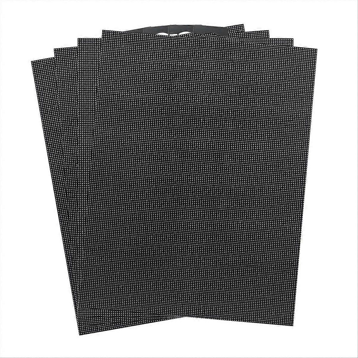 4 PCS 14 Count Plastic Mesh Canvas Sheet 14 CT Plastic Aida Black