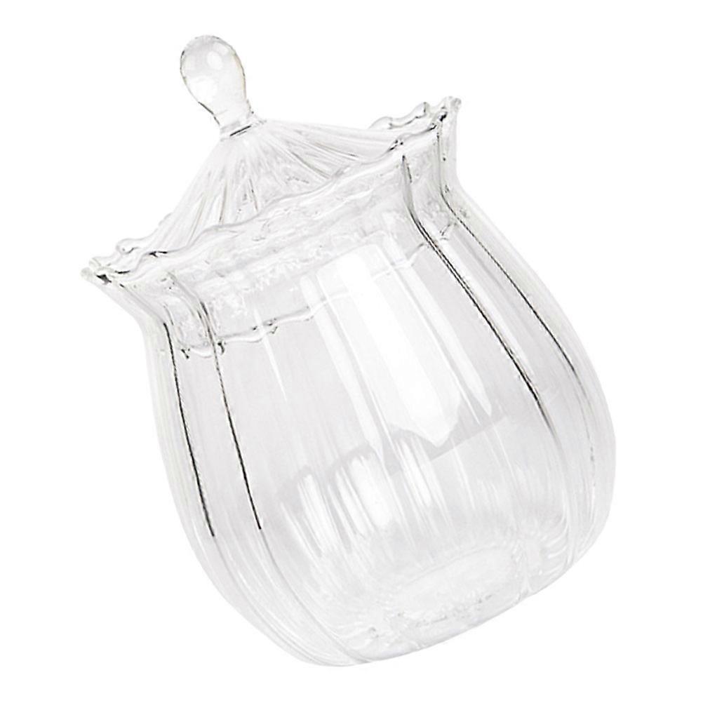 Glass Candy Storage Jar with Lid Snack Holder for Home Use