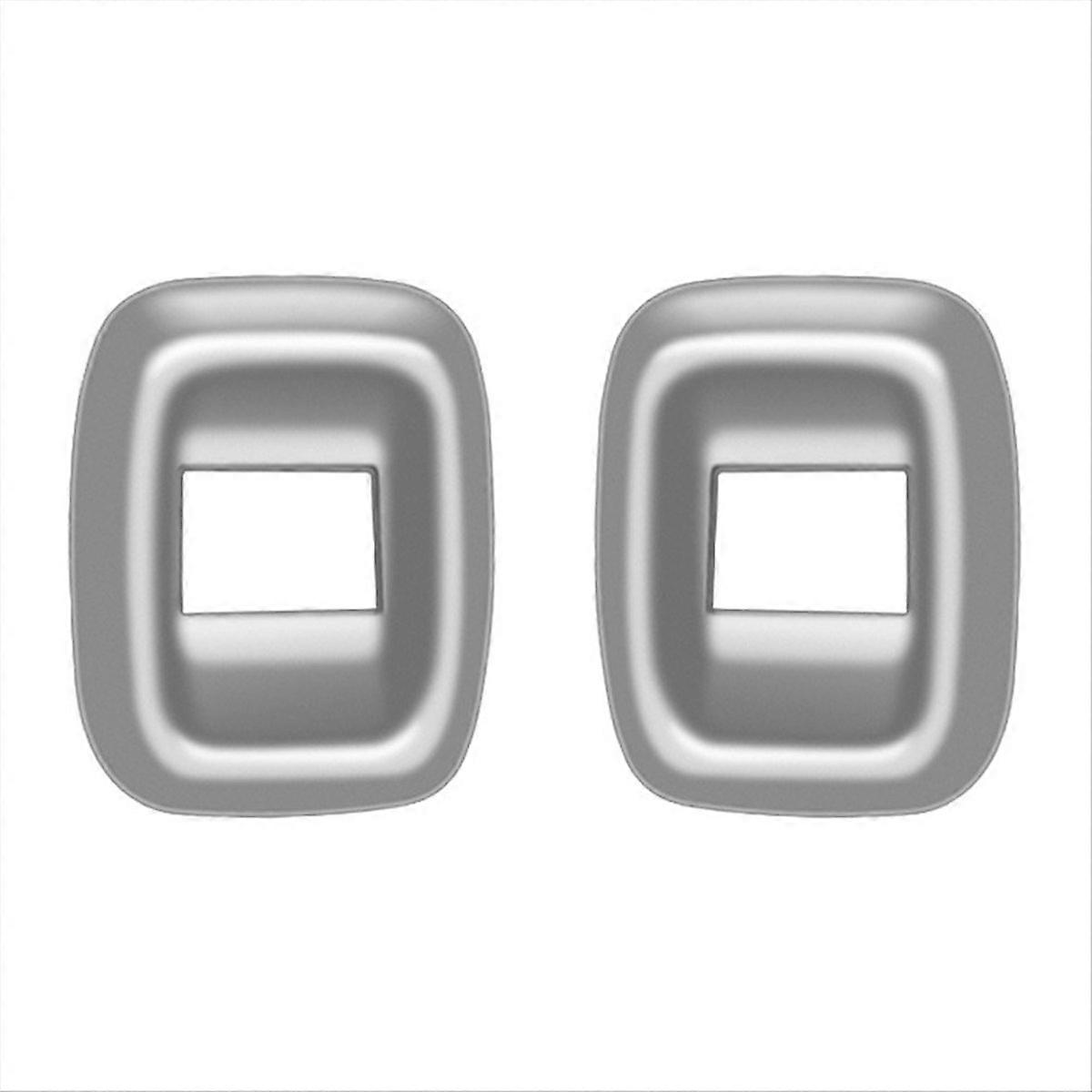 Center Door Curtain Switch Trim Frame Sticker for Silver