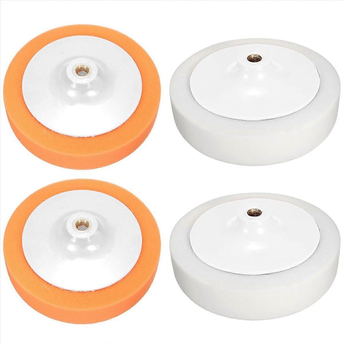 10 unidades de 7 polegadas 180 mm de polimento de carro com esfregão de cabeça de polimento esponja macia com rosca M14