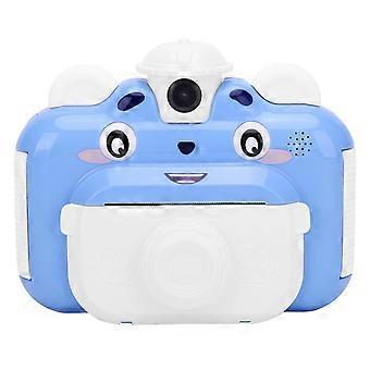 Câmera portátil infantil com impressão simples e tela colorida de 2,4 polegadas, compatível com crianças de 4 a 11 anos (Kidblue).