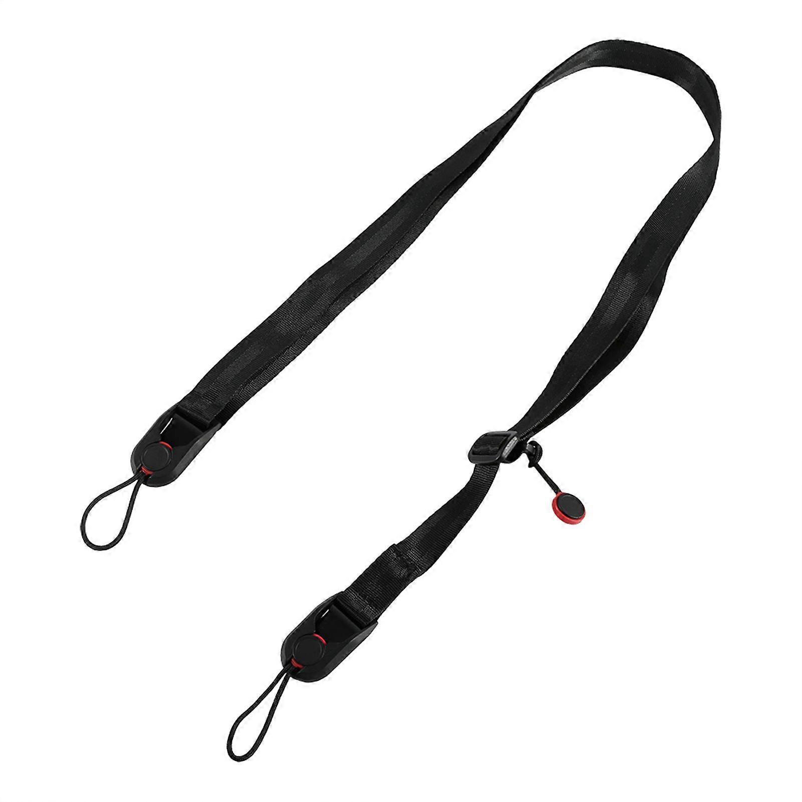 Black Adjustable Camera Shoulder Strap Sling With Quick Release Buckle Compatible With Digital Cameras