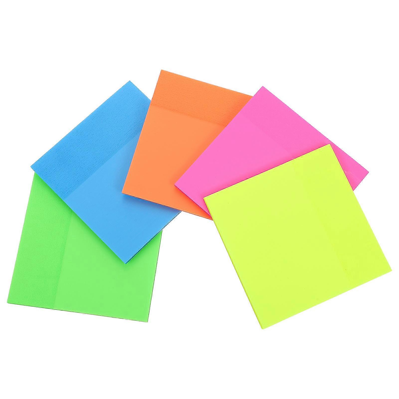 Assorted Color Students Memo Pads Multi-Function Adhesive Memo Stickers 5Pcs