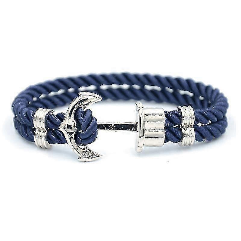 Navy Anchor Men's Bracelet