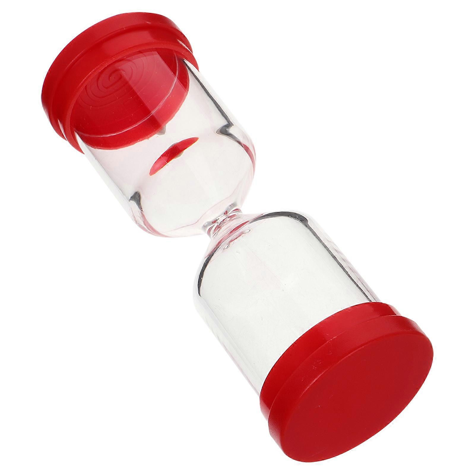 4Pcs Portable Red Hourglass Timer for DIY Empty Bottle Sand Clock