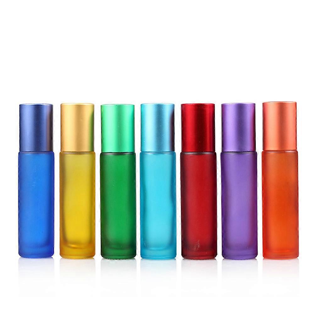 Perfume Bottle Empty Roll-on Bottle for Storage 7Pcs Assorted Color