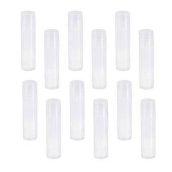 100pcs Lip Balm Tube Kosmetisk Diy Tom Chapstick Container Med Caps Leppestift Lagring Tube