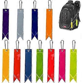 Pendentif réfléchissant PDIN, lot de 11 pendentifs de sécurité réfléchissants, pendentifs réfléchissants pour enfants, rubans réfléchissants de sécurité, pour sac d'école, vêtements, sac à dos, vélo, marche.
