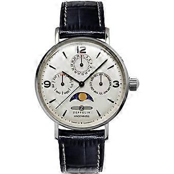 Zeppelin 8075-5 LZ 129 Hindenburg Mondphase horloge 36 mm