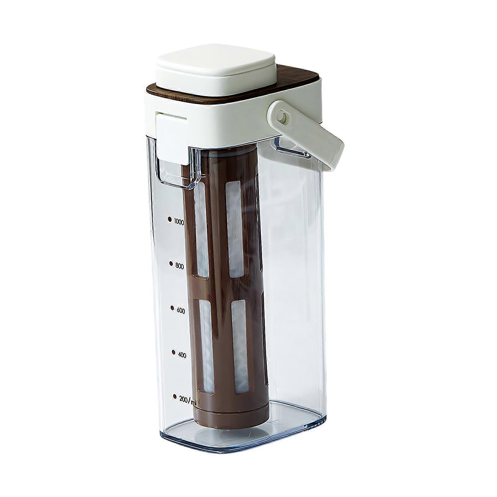 Clear Cold concoct Pitcher With Protective Cover For Taste And Functionality  White