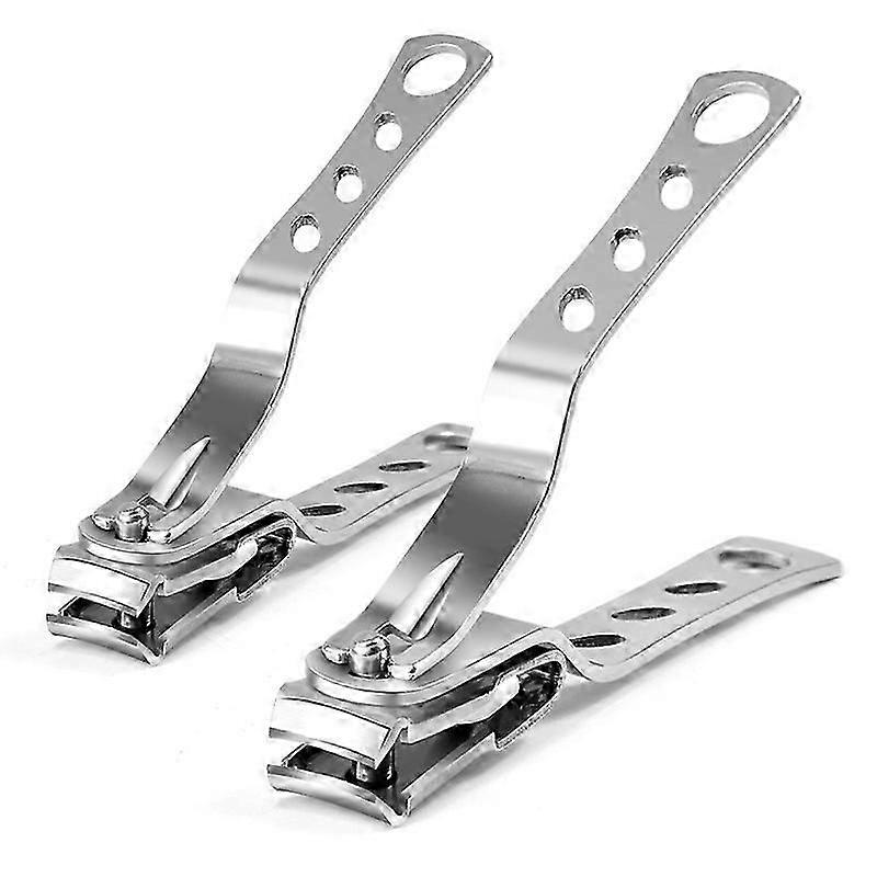 2pcs Nail clipper with 360 degree rotating head