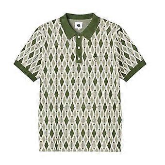 Pretty Green Mens Jacquard Regular Polo Shirt