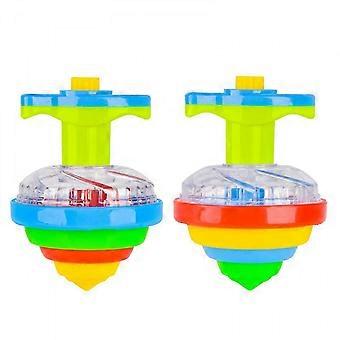 Piões Luminosos para Crianças, Conjunto com 2, Brinquedos Giratórios em Formato de OVNI com Luzes LED Piscantes, Lembrancinhas Divertidas para Festas de Aniversário, Enchimento de Sacolinhas Surpresa para Meninos e Meninas -