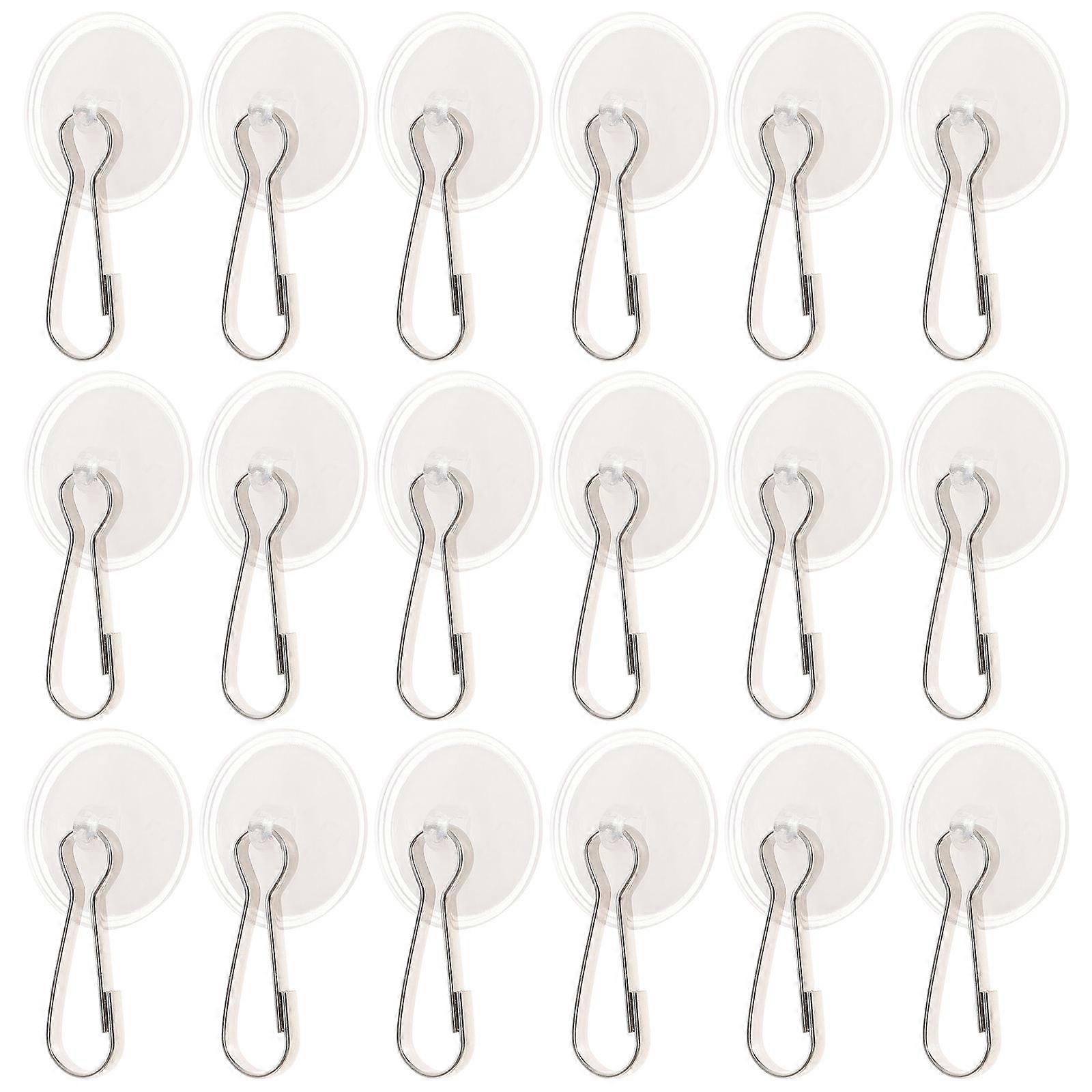 Adhesive Ceiling Hook Plastic Hook for Decoration 20Pcs Adhesive Hooks