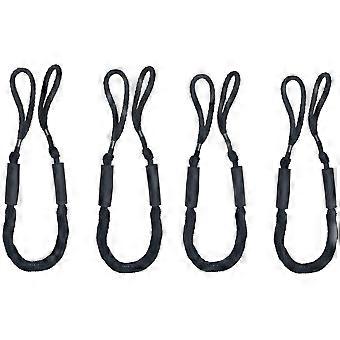 4Pcs Bungee Dock Lines Mooring Ropes of 4-5.5ft Boating Gifts for Men Boat Accessories Pontoon Accessories Perfect for Boat Jet Ski Kayak Canoe