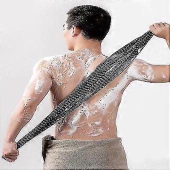 Peeling-Rückenhandtuch, extra langes 100 cm langes, sanftes Duschtuch, schnelltrocknend
