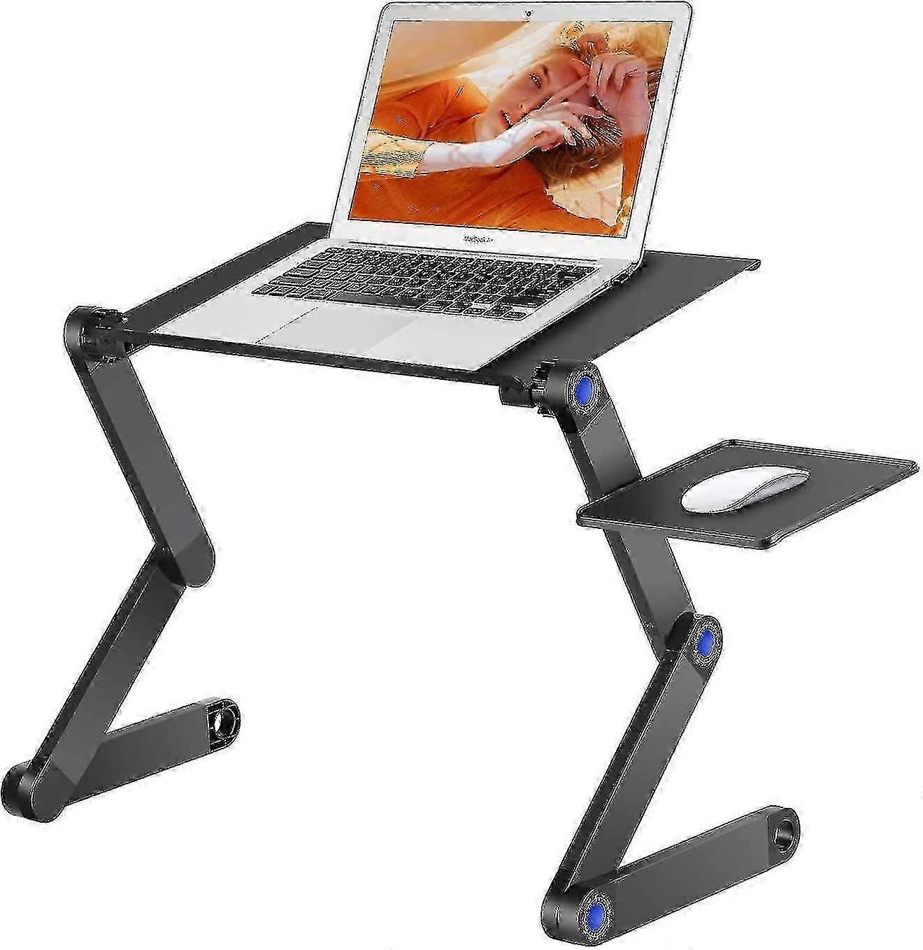 Foldable pc table with mouse tray