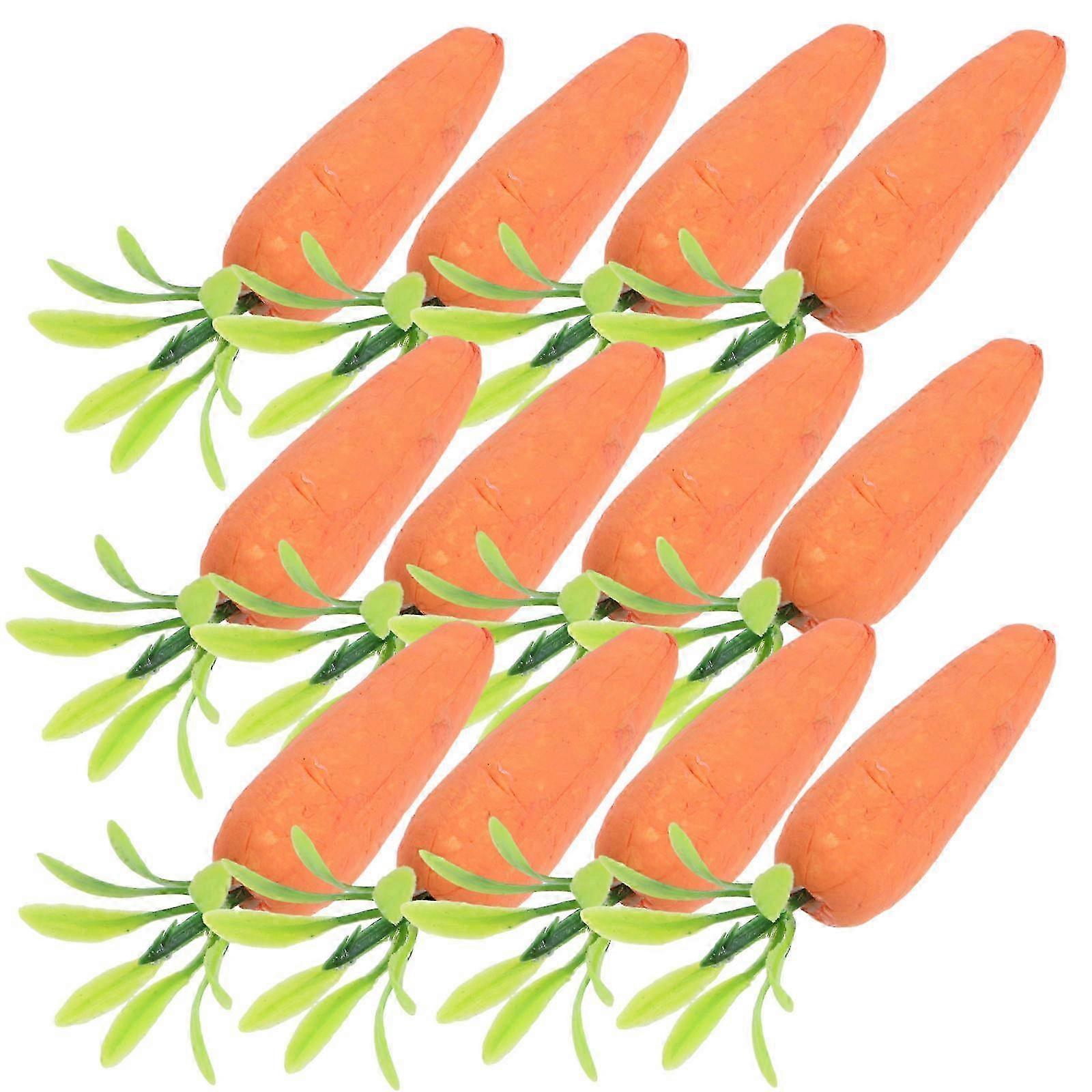 24pcs Easter Artificial Carrot Simulation Carrots Decor Carrot Easter Decor
