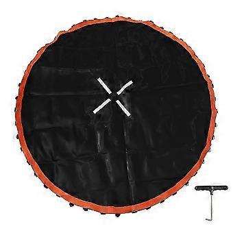 Trampolinmåtte, til 2,4 meter ramme, med 48 V-ringe, trampolin-udskiftningsmåtte, forstærket, UV-resistent, med fjederkrog