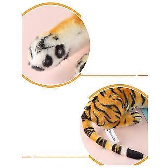 Peluche de tigre amarillo para niños que juegan con un animal de peluche.