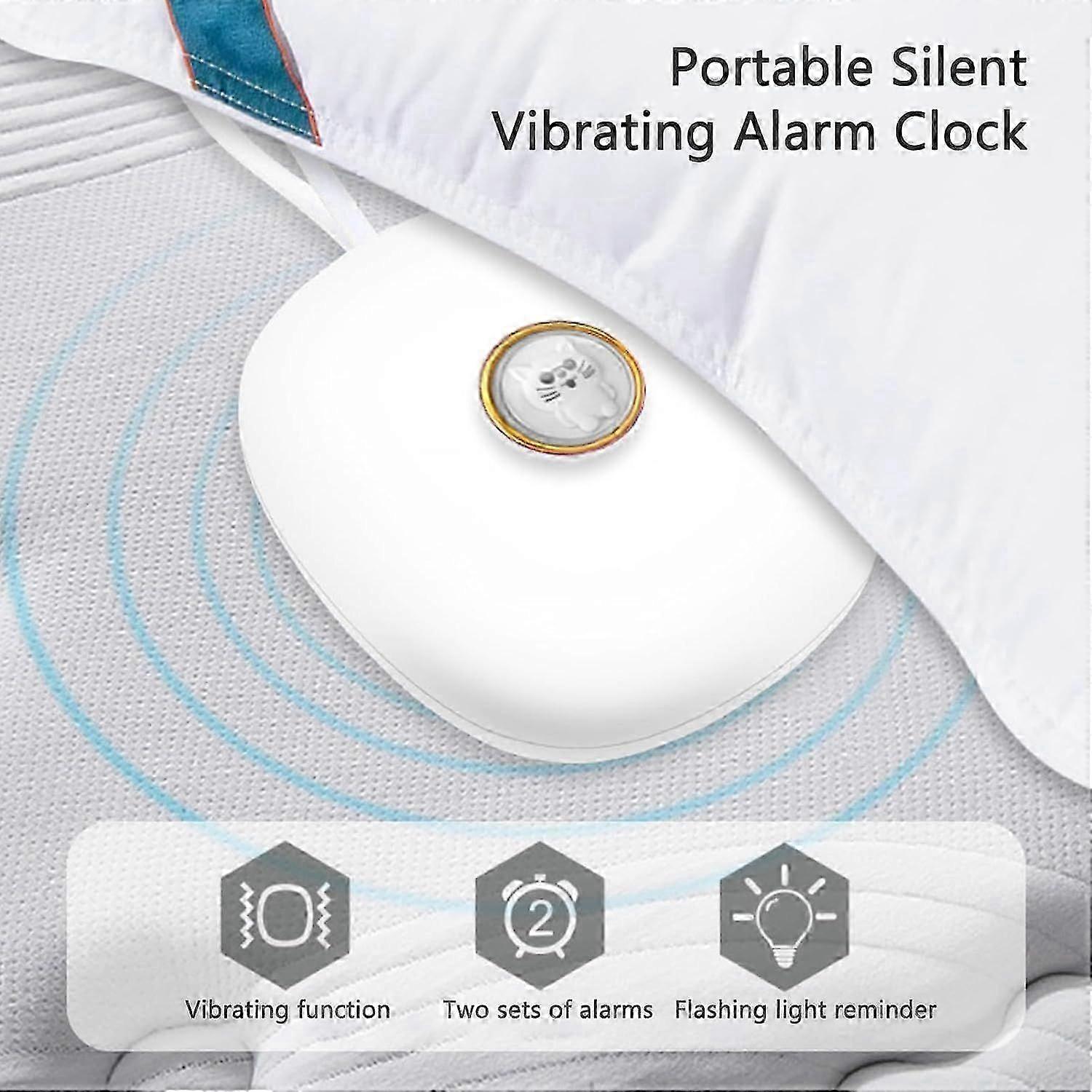 Alarm Clock with LED Display & Light Reminder 3 Level Vibration