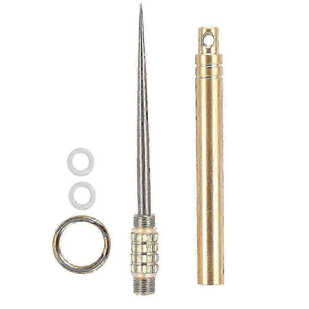 Portable Waterproof Titanium Toothpick Case with Quick Access