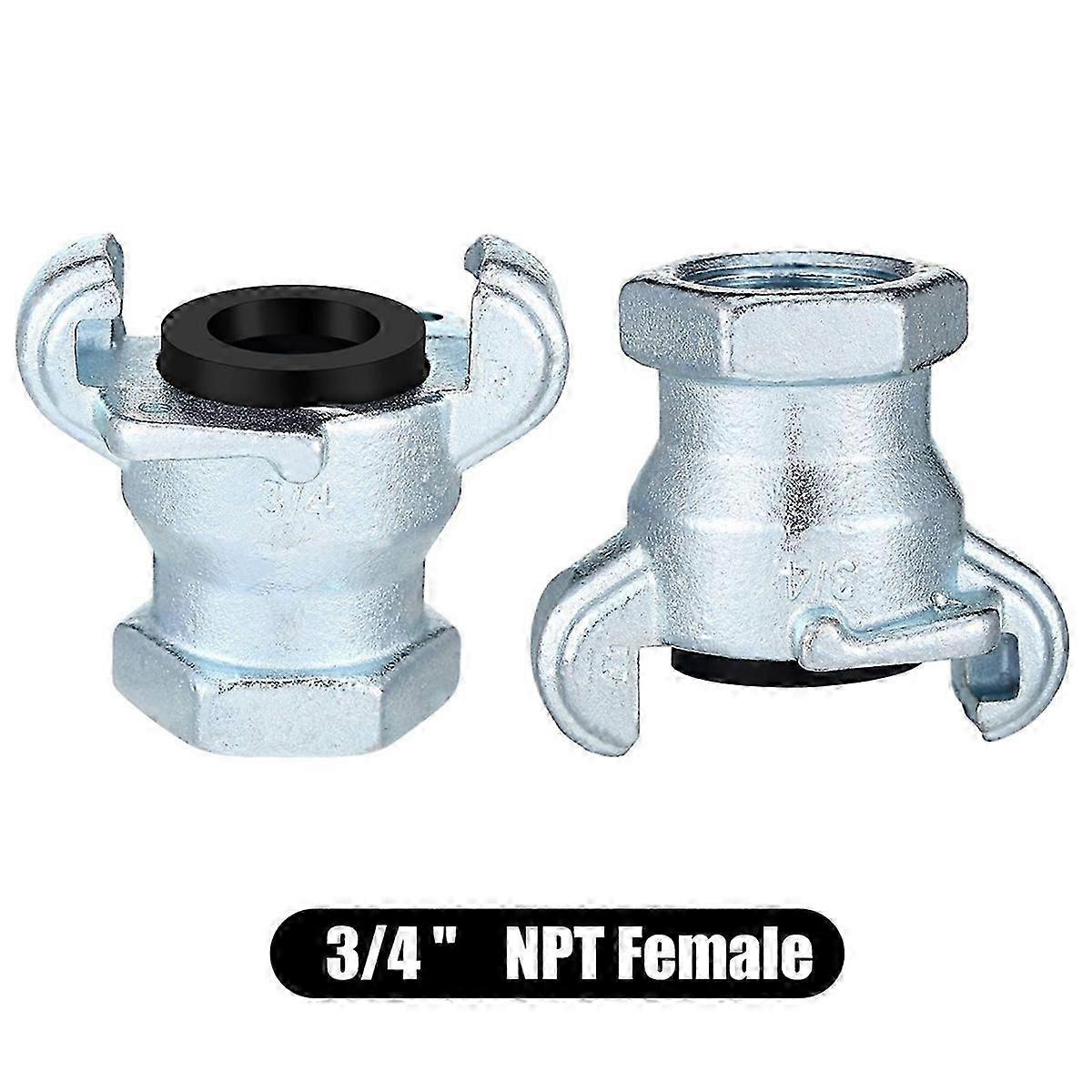 NPT Iron Air Hose Fitting 2 Lug Universal Coupling Chicago Fitting