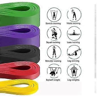 Weerstandsbanden, niveau 5 zware oefenbanden, yoga-, aerobics- en fitnessapparatuur, pull-up weerstandsbanden