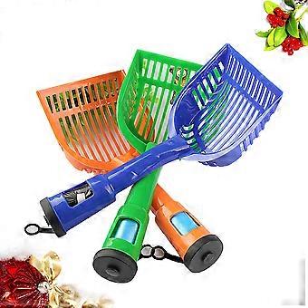 Cat Litter Set Plastic for Pet Poop Cleaning 3Pcs Assorted Colors