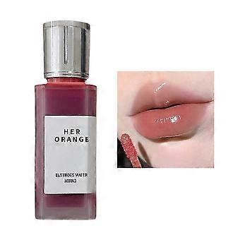 Mirror Glaze Lipstick - Water Lip Glaze, Klar, Glanset Tekstur, Langvarig Hydrering, Kompatibel med Daglig Sminke og Fasjonable Antrekk