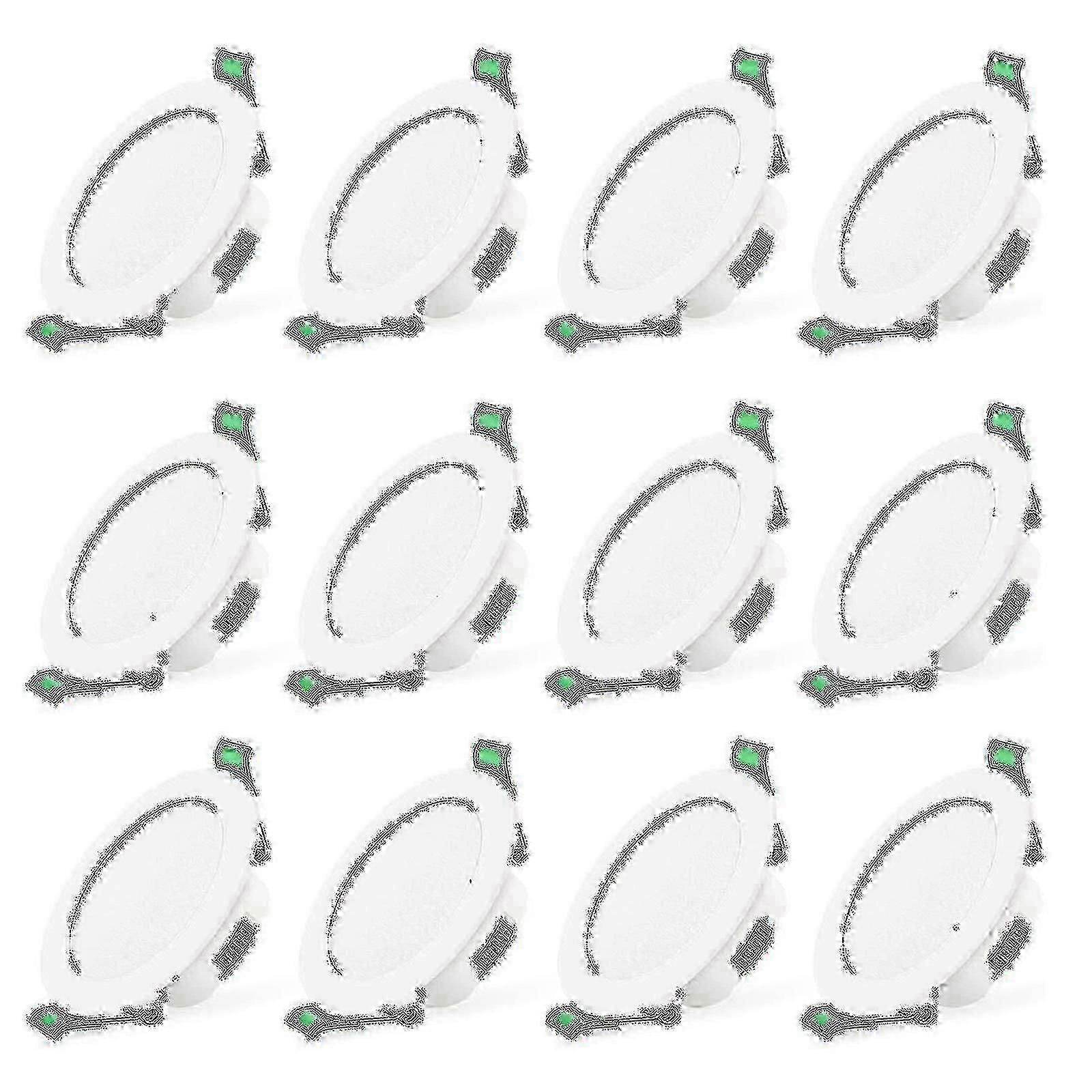 7W slim downlight for recessed ceiling lighting 12pcs white